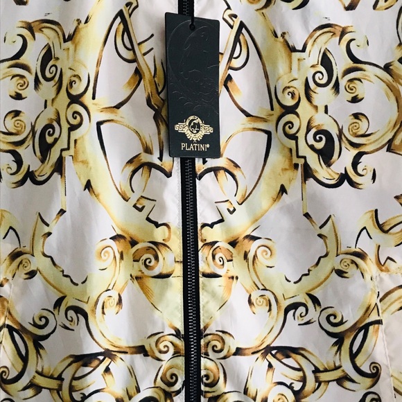 NWT Platini MEN’S Status Print BOMBER JACKET M - Picture 8 of 8